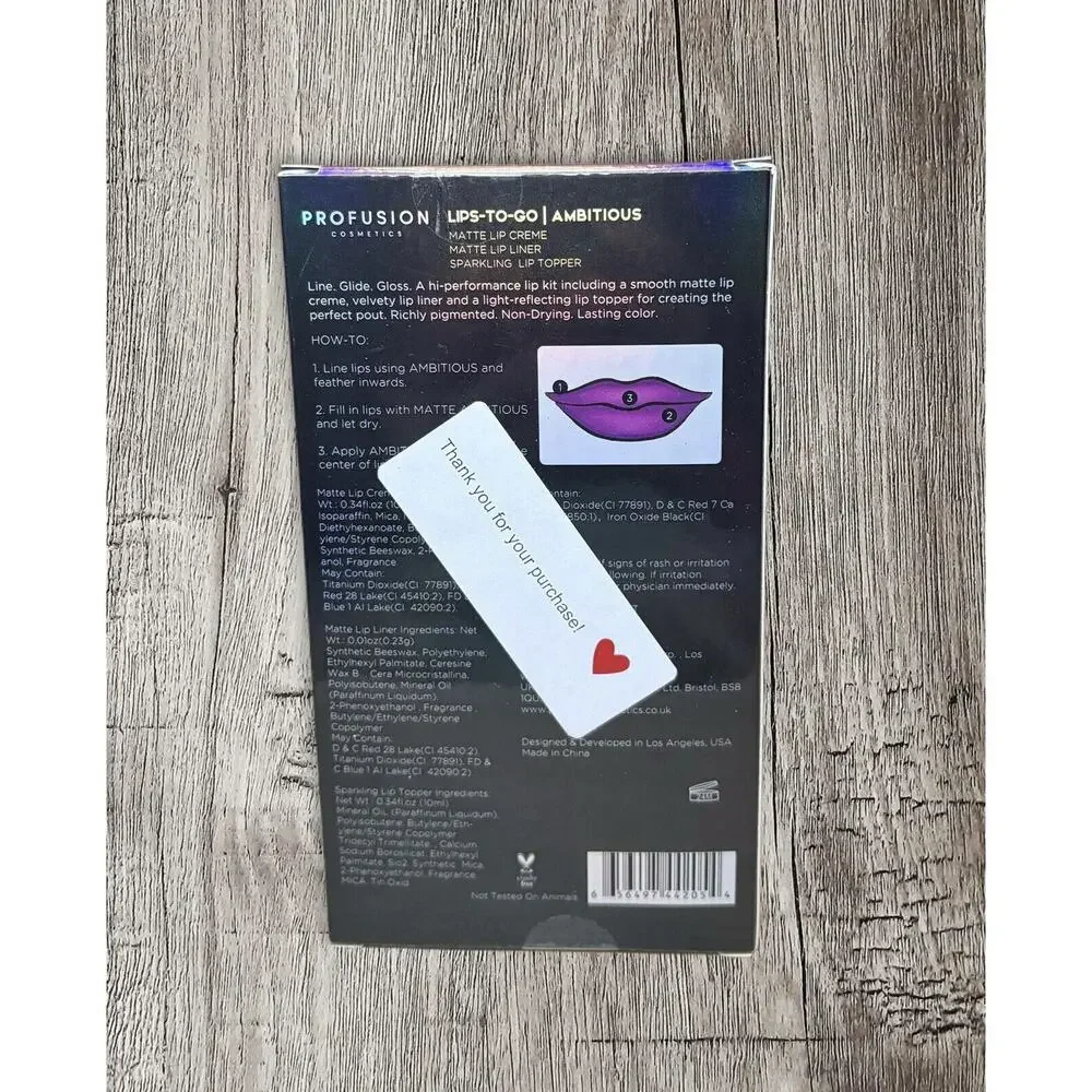 Profusion‎ Cosmetics Soft Pout - DREAM - Matte Lip Cream, Lip Liner, Lip Gloss